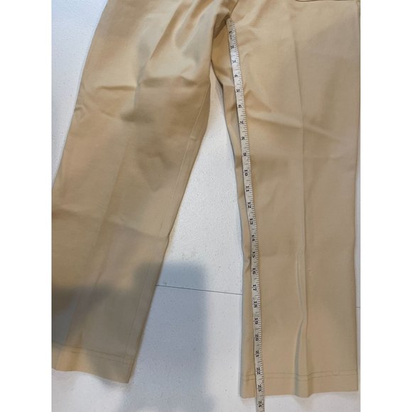 Cache Womens High Waist Pant Straight Leg Zipper Pockets Flat Front Tan Size W29 - Picture 6 of 8